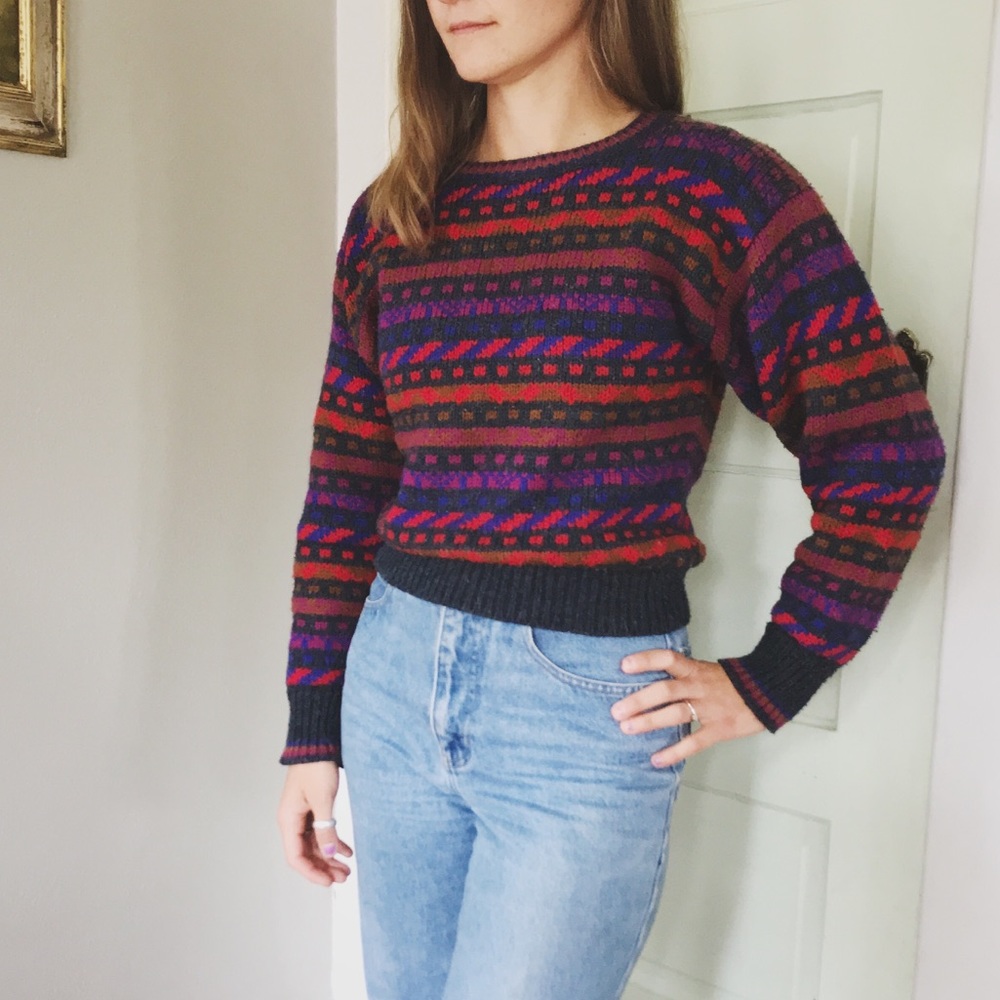 Vintage Wool-blend “Ugly” Sweater